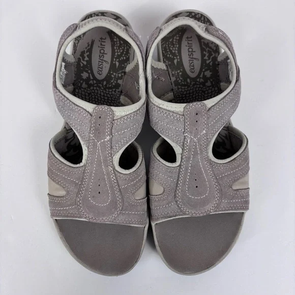 Easy Spirit Highline Leather Sandals Wedge Slip On Slingback Lightweight 10 - Picture 5 of 15